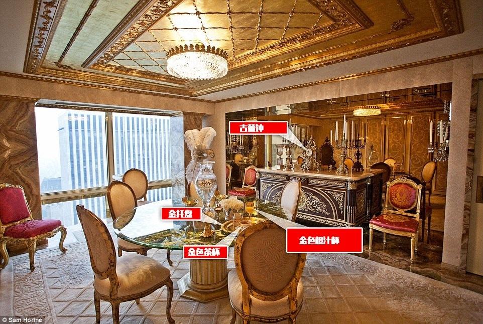 別墅設計案例-特朗普豪宅客廳